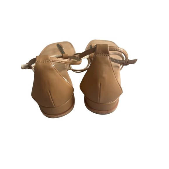 DV DOLCE VITA Tan Gladiator Gold Sandals Size 8.5 - Picture 6 of 10